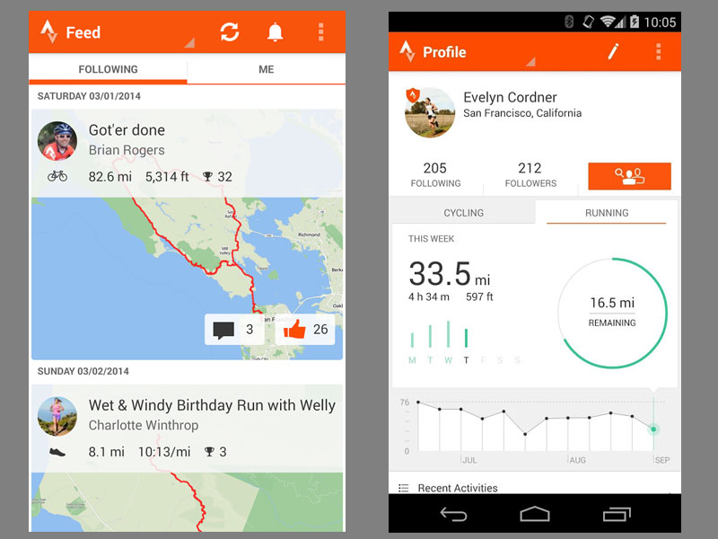 app to track cycle route