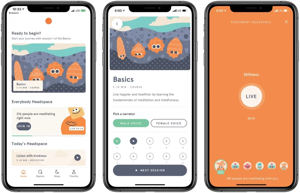 Headspace Meditation and Mindfulness app