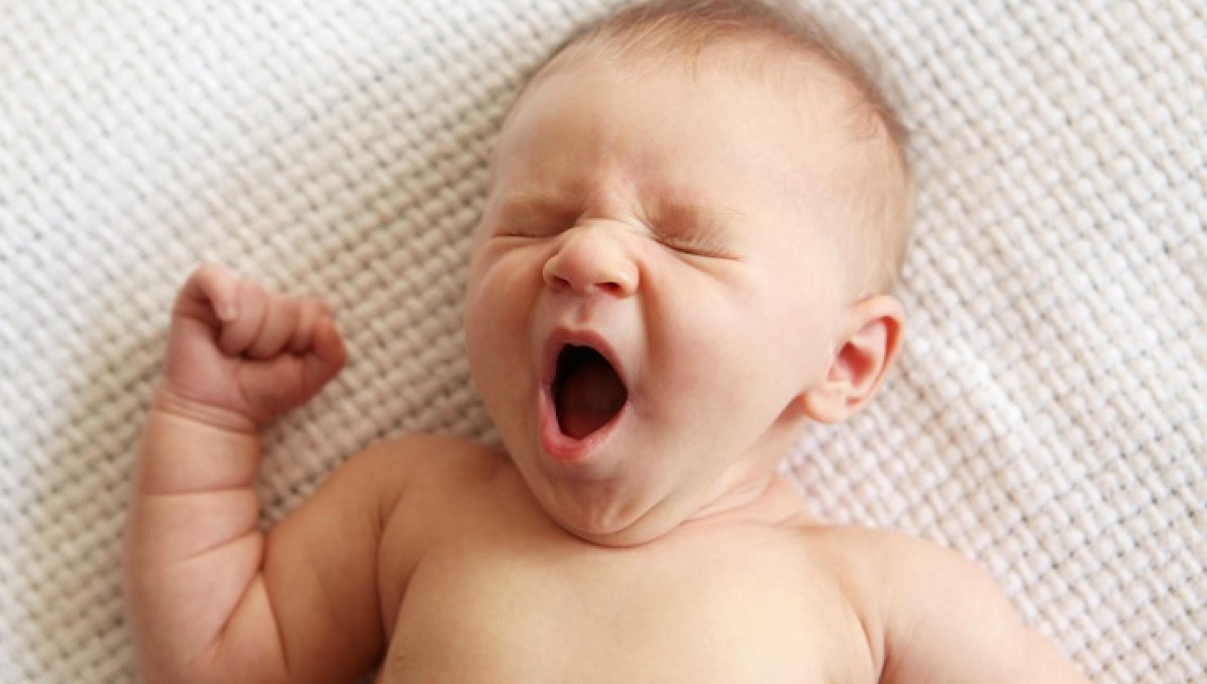 BABY YAWNING