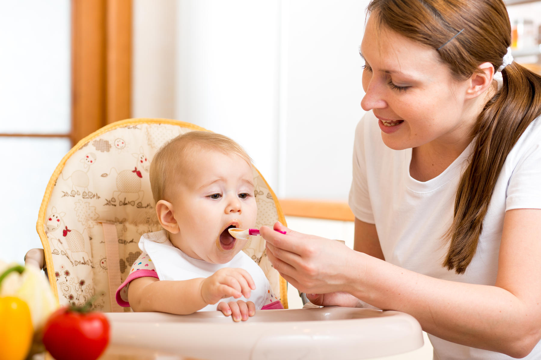 technique of breastfeeding or formula feeding