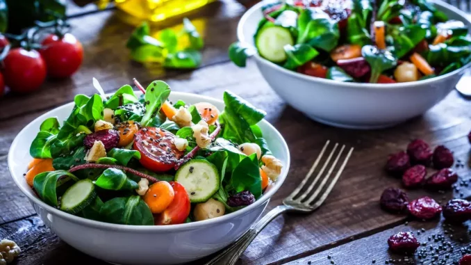 Vegetable salad and Men's Health
