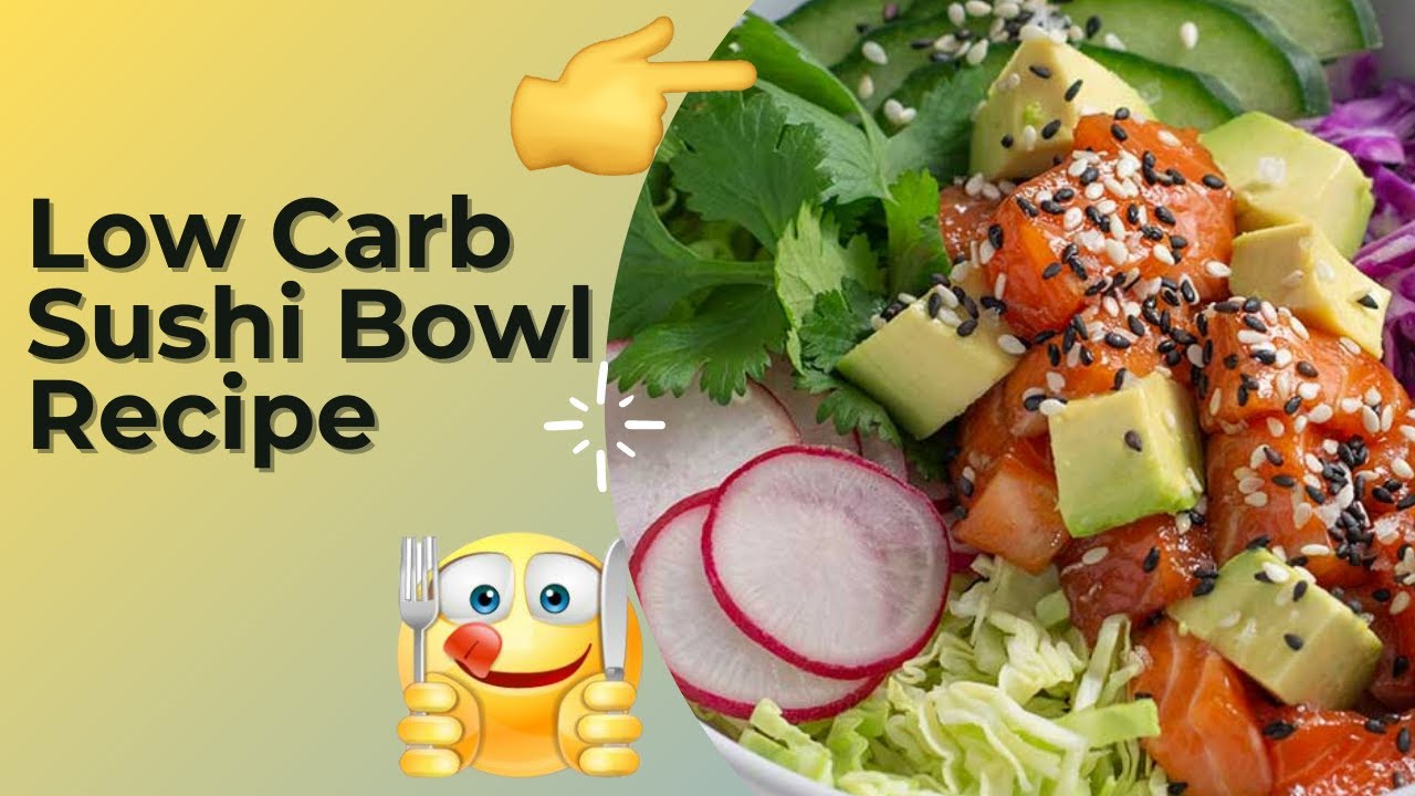Sushi Bowls Made With Frozen Cauliflower Rice That Are Very Easy to Prepare